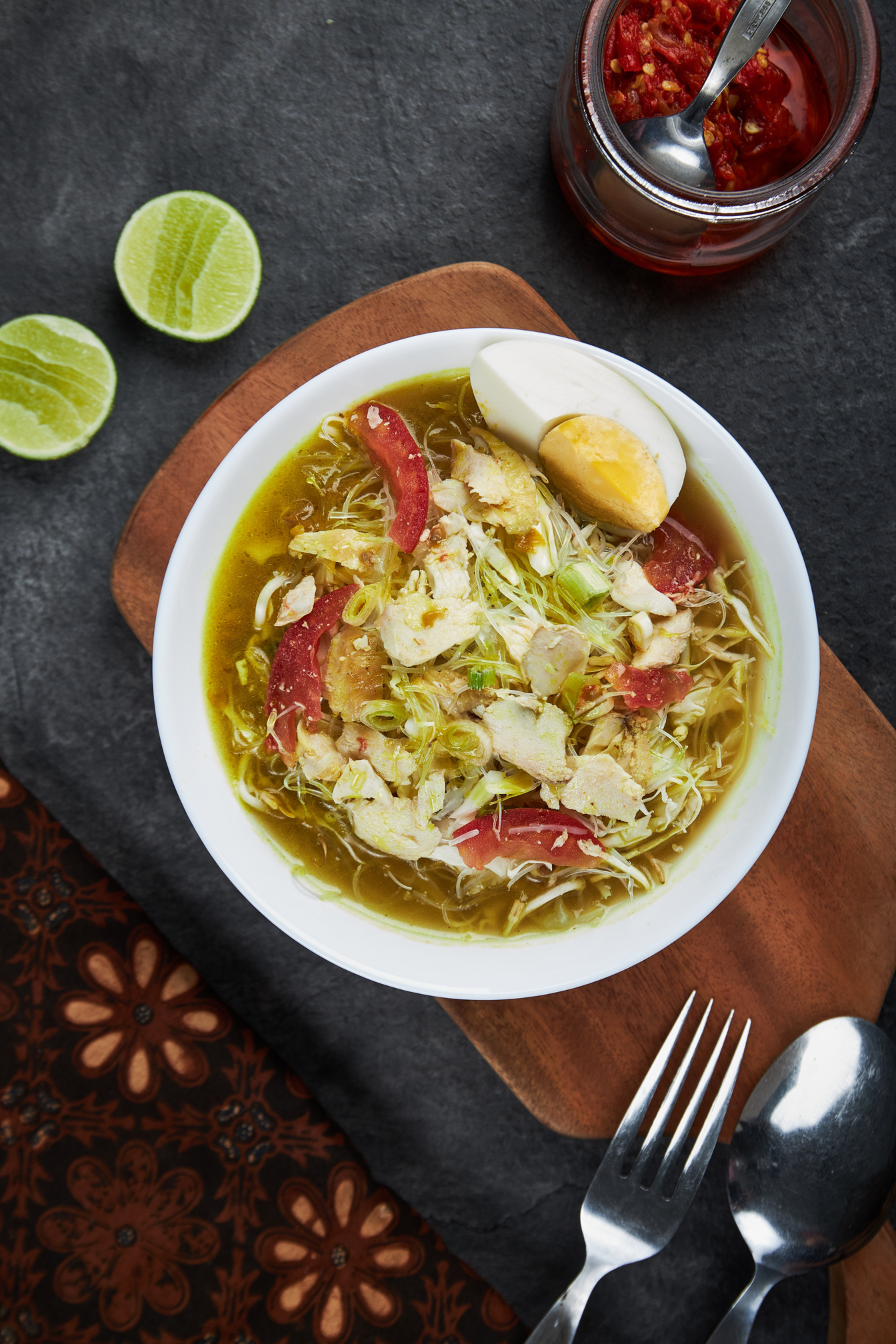 Indonesian Soup Top View